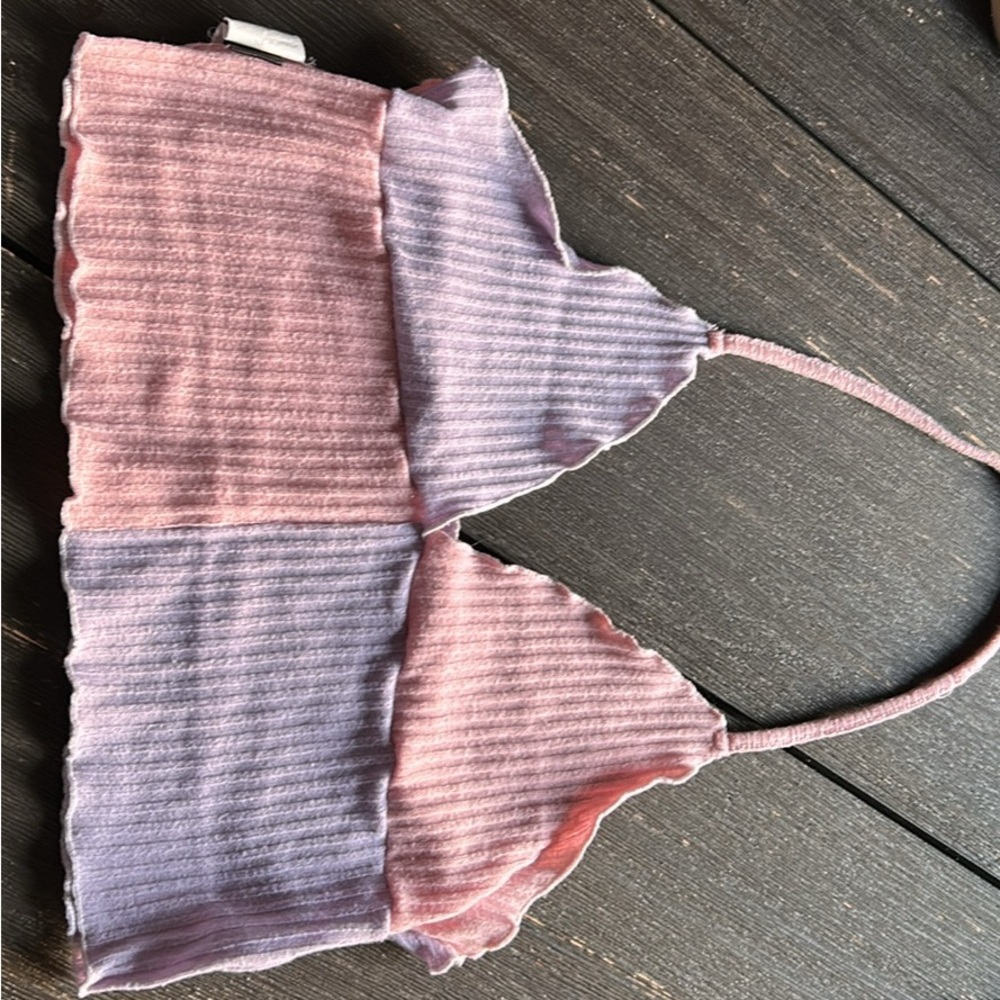Pink and Purple Women's Bralette